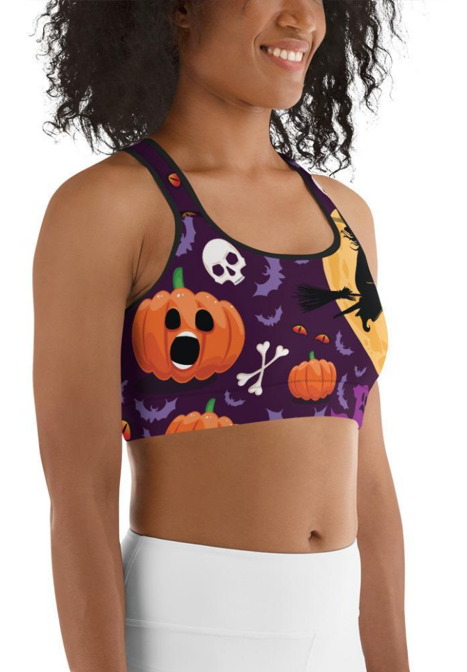 Halloween Witch Sports Bra