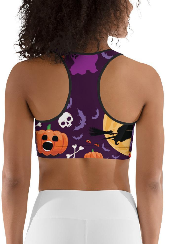 Halloween Witch Sports Bra