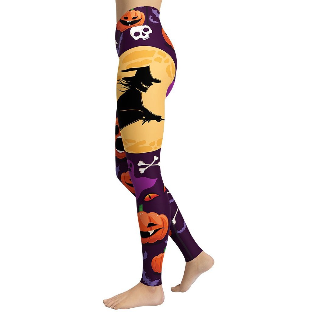 Halloween Witch Yoga Leggings