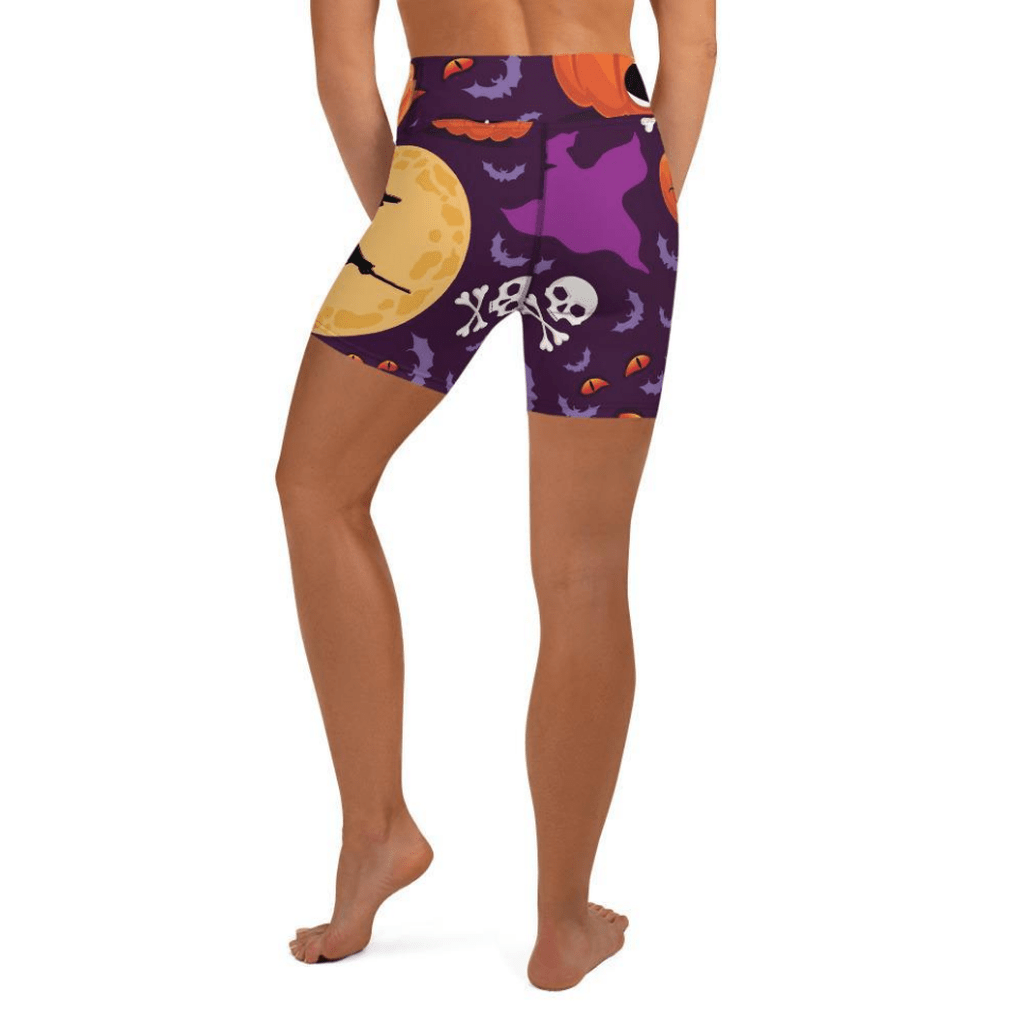 Halloween Witch Yoga Shorts