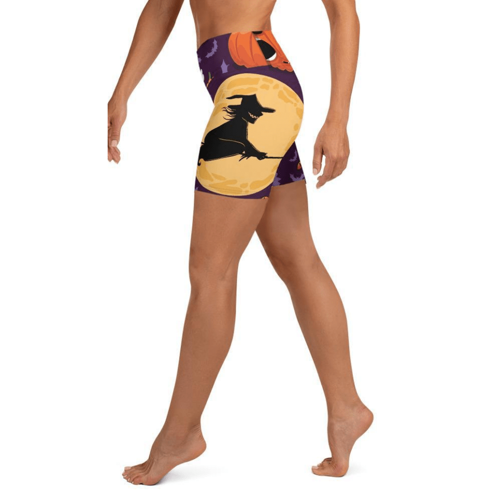 Halloween Witch Yoga Shorts