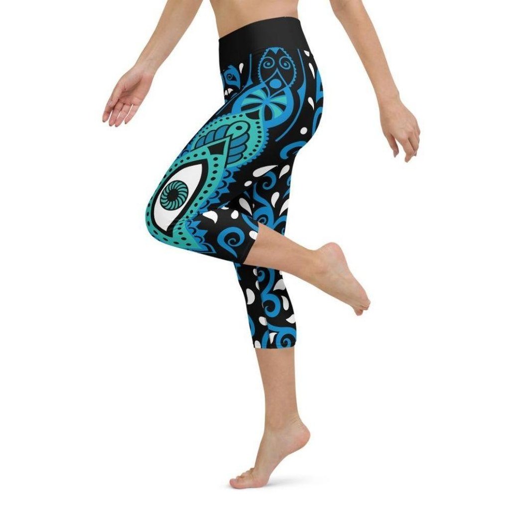 Hamsa Eye Yoga Capris