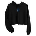 Hamsa Hand Embroidery Crop Hoodie
