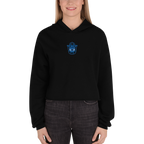 Hamsa Hand Embroidery Crop Hoodie
