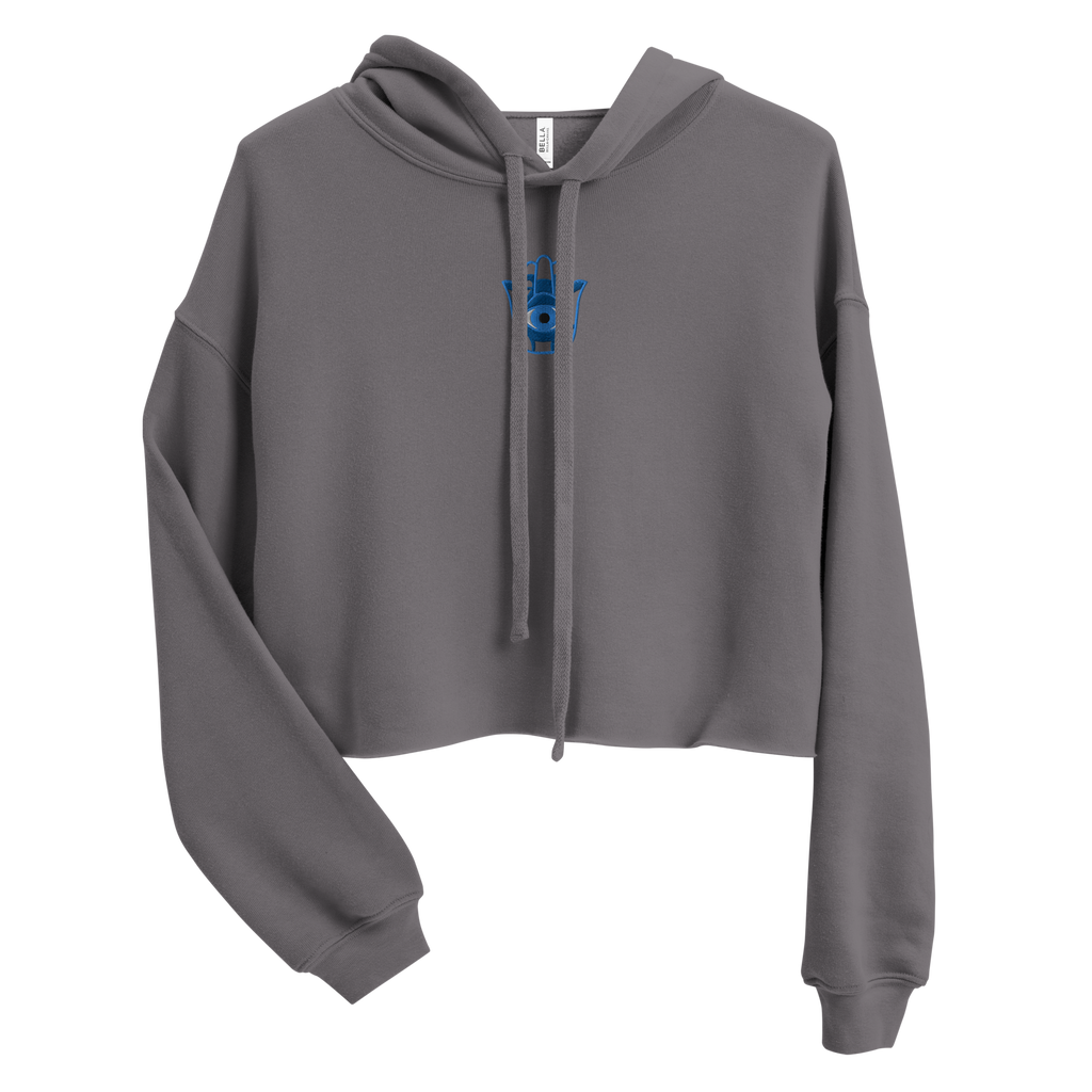 Hamsa Hand Embroidery Crop Hoodie