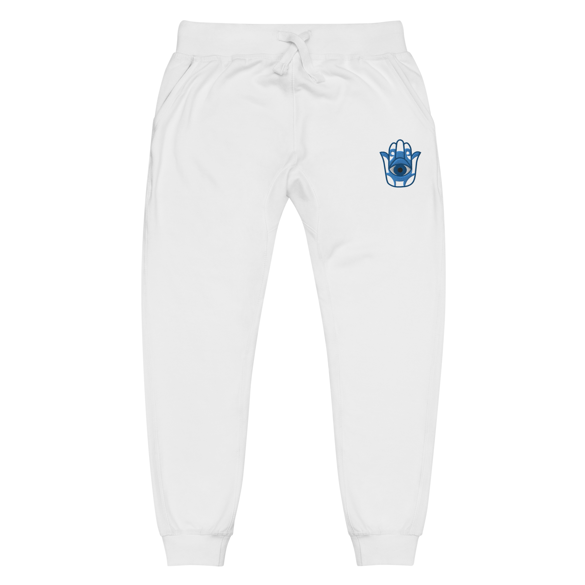 Hamsa Hand Embroidery Fleece Sweatpants