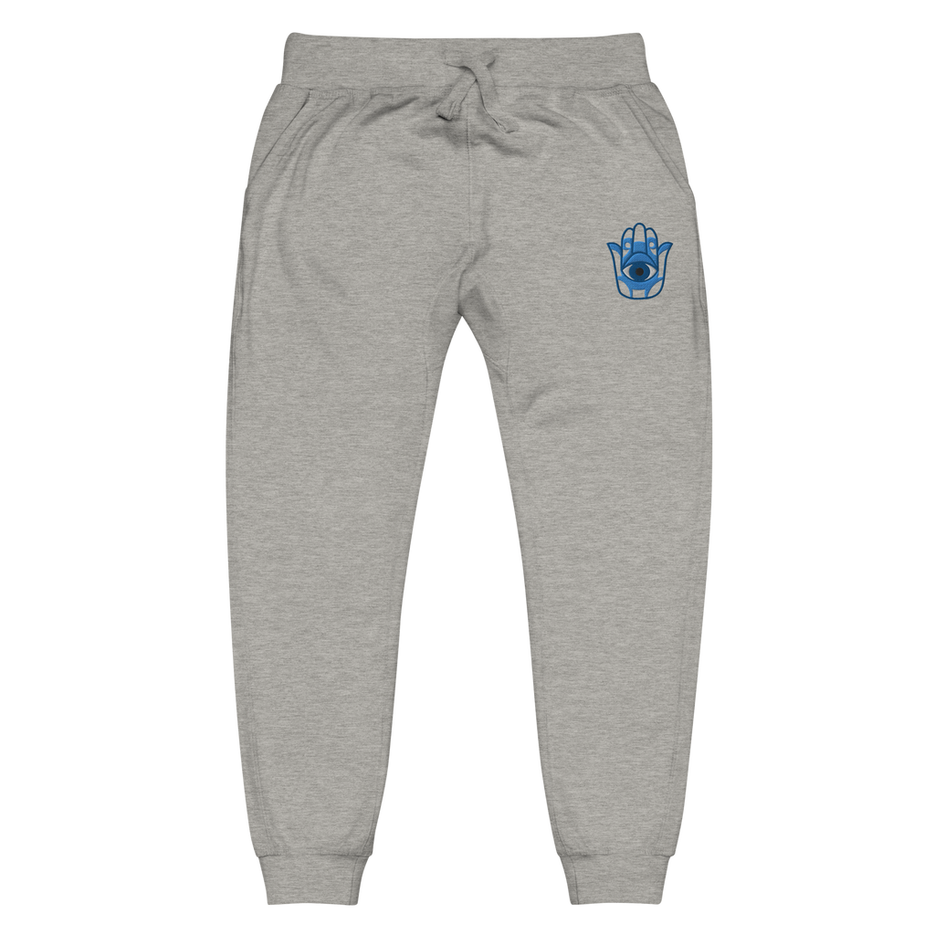 Hamsa Hand Embroidery Fleece Sweatpants