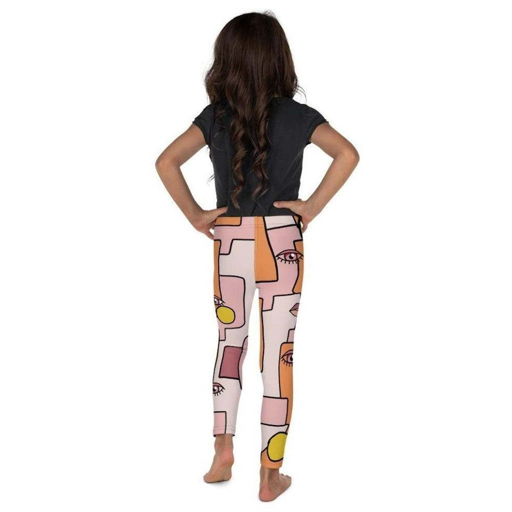 Hand-drawn Contemporary Painting Kid's Leggings