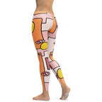 Hand-drawn Contemporary Painting Leggings