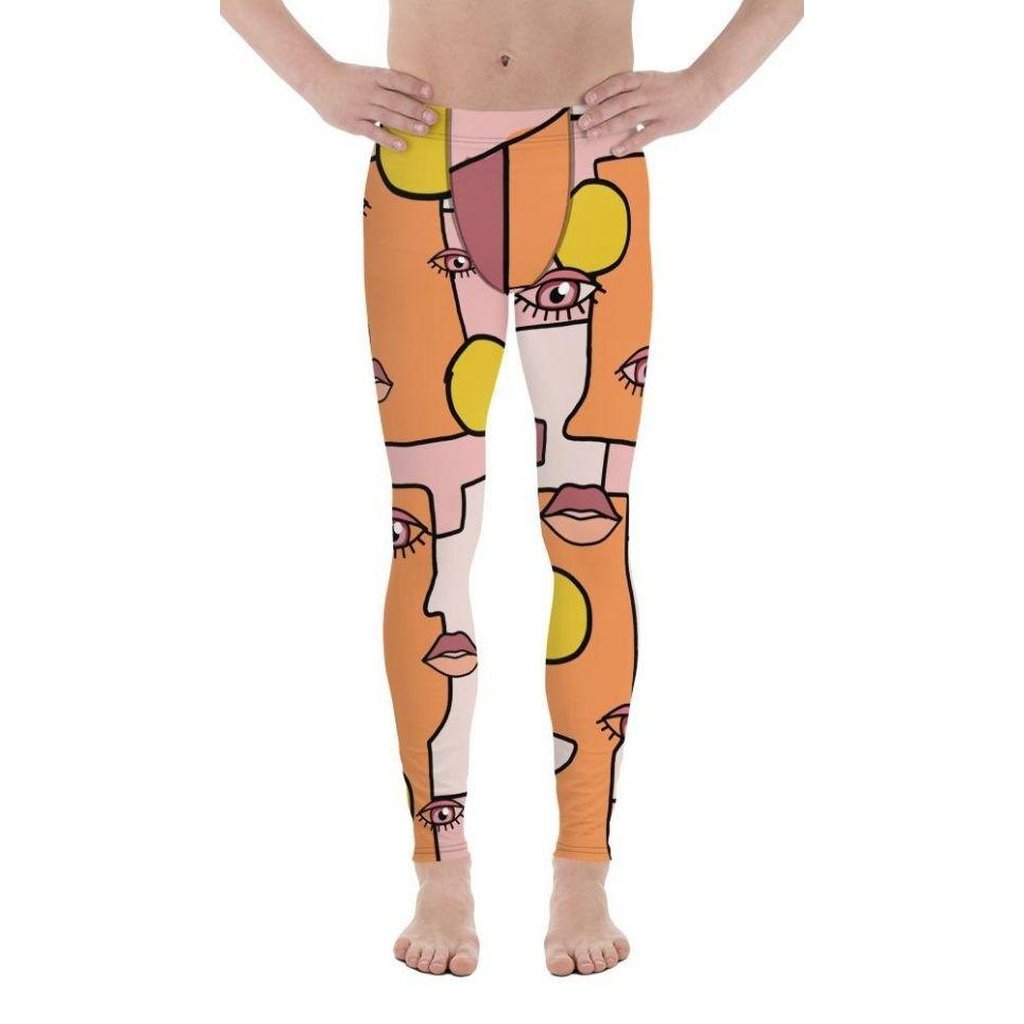 Hand-drawn Contemporary Painting Men's Leggings