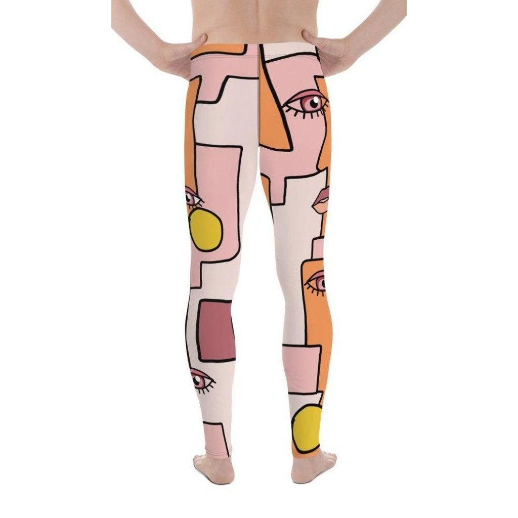 Hand-drawn Contemporary Painting Men's Leggings