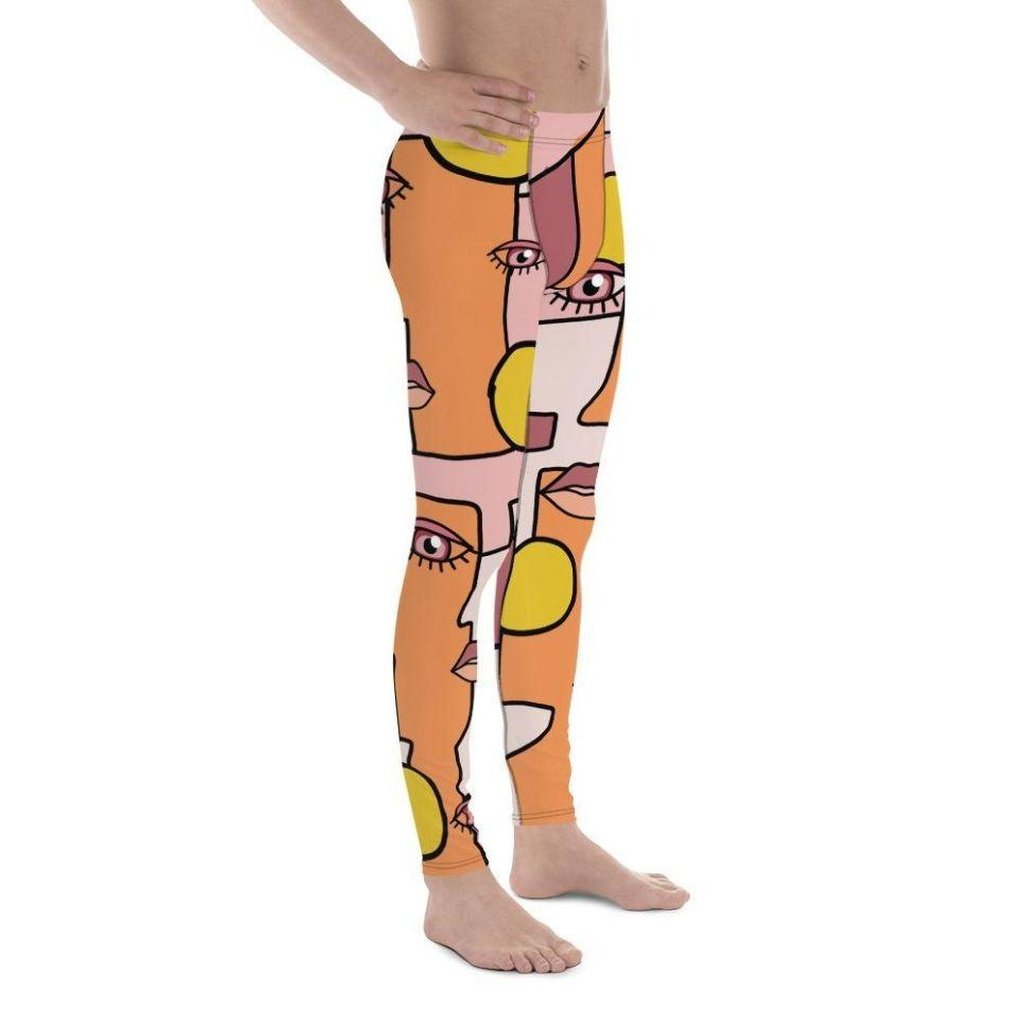 Hand-drawn Contemporary Painting Men's Leggings