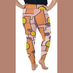 Hand-drawn Contemporary Painting Plus Size Leggings
