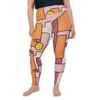 Hand-drawn Contemporary Painting Plus Size Leggings