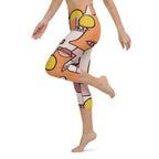 Hand-drawn Contemporary Painting Yoga Capris