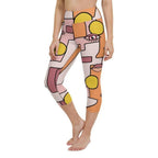 Hand-drawn Contemporary Painting Yoga Capris