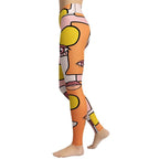 Hand-drawn Contemporary Painting Yoga Leggings