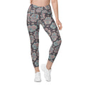 Hand Drawn Hamsa Crossover Leggings With Pockets