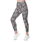 Hand Drawn Hamsa Leggings With Pockets