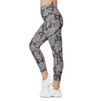 Hand Drawn Hamsa Leggings With Pockets