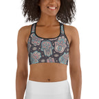 Hand Drawn Hamsa Sports Bra