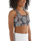 Hand Drawn Hamsa Sports Bra