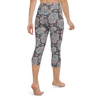 Hand Drawn Hamsa Yoga Capris