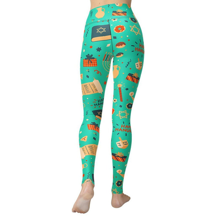 Hanukkah Print Pattern Women Leggings