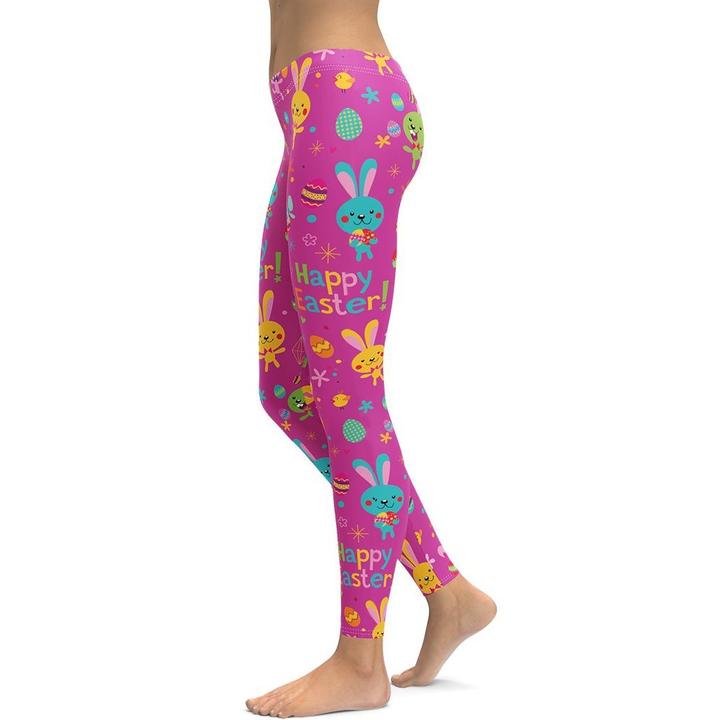 Buy Colorful Bunny Leggings, Easter Leggings for Women, Easter Egg Leggings,  Easter Yoga Pants, Easter Costume, Easter Outfit, Printed Leggings Online  in India 