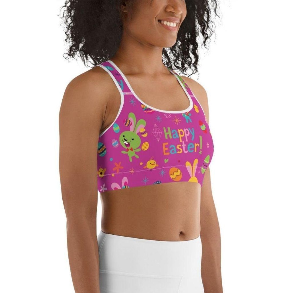 Happy Easter Sports Bra