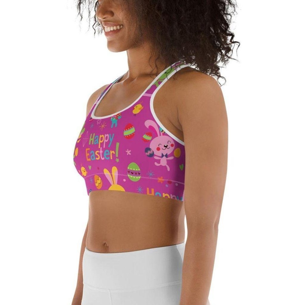 Happy Easter Sports Bra