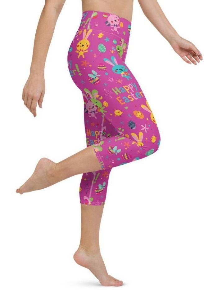 Happy Easter Yoga Capris