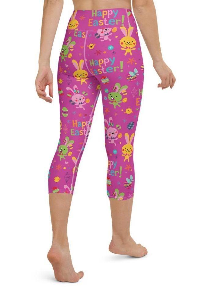 Happy Easter Yoga Capris