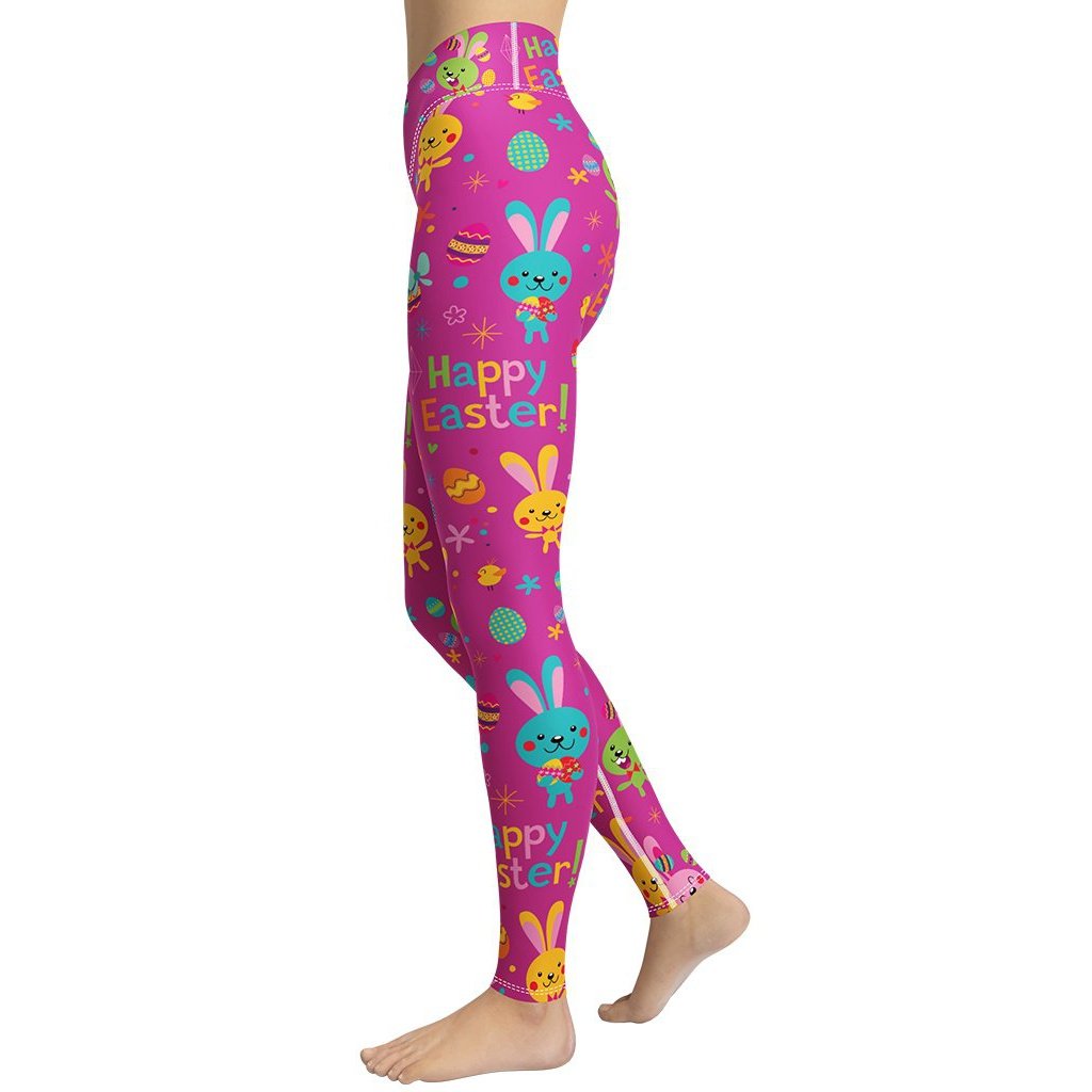 Happy Easter Yoga Leggings