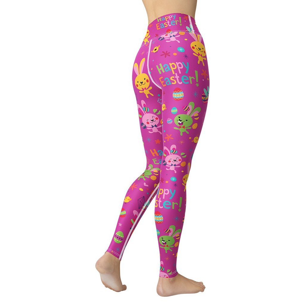 Happy Easter Yoga Leggings