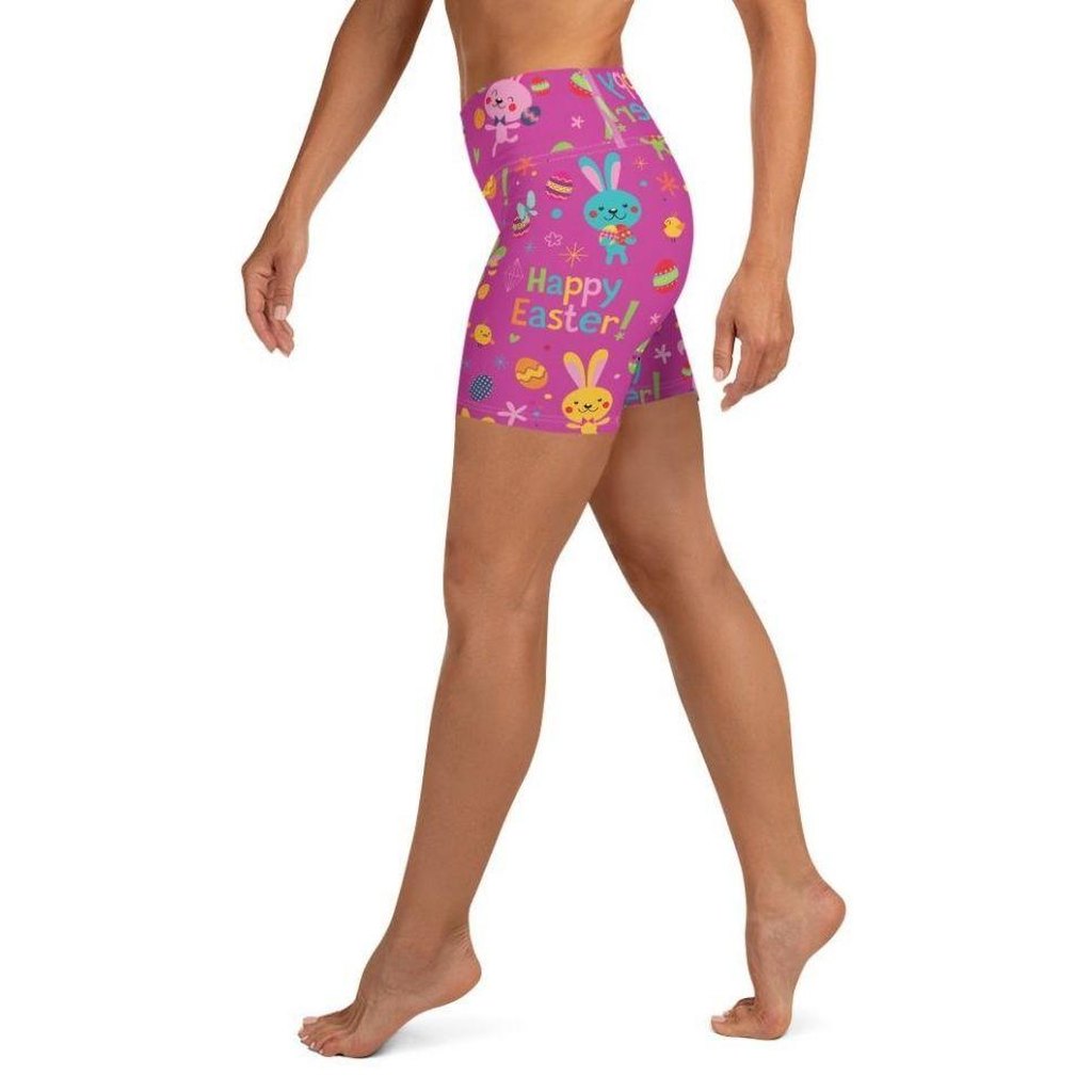 Happy Easter Yoga Shorts