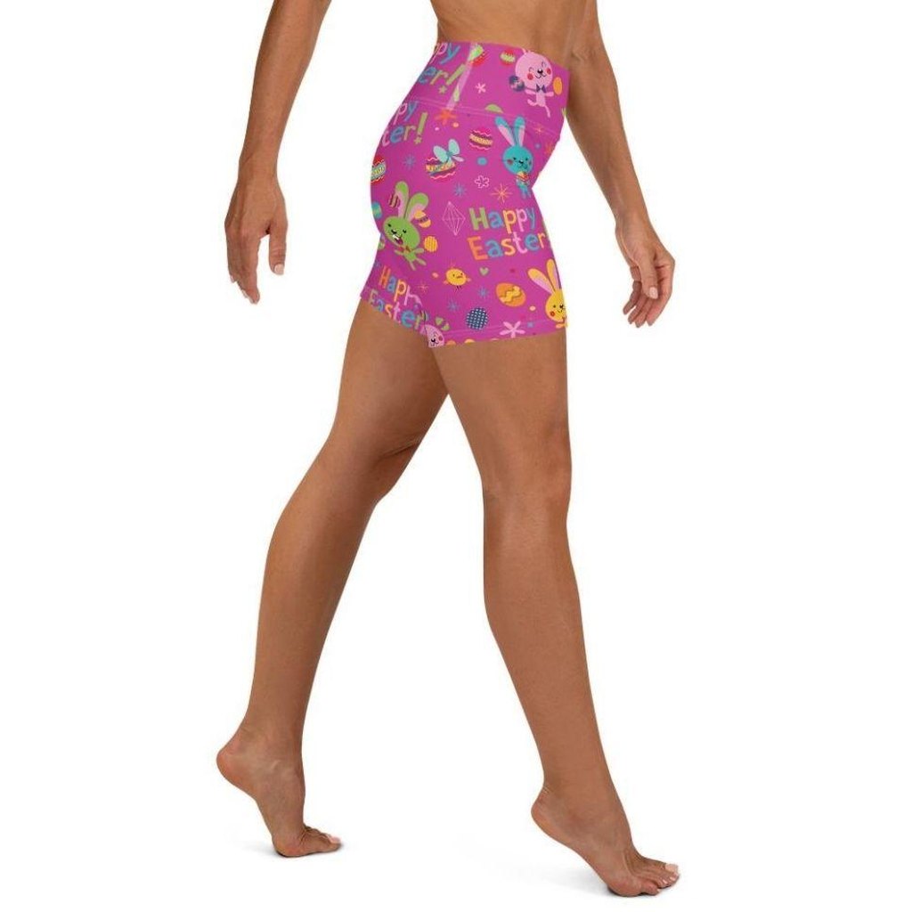 Happy Easter Yoga Shorts