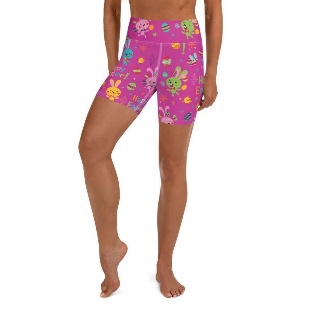Happy Easter Yoga Shorts