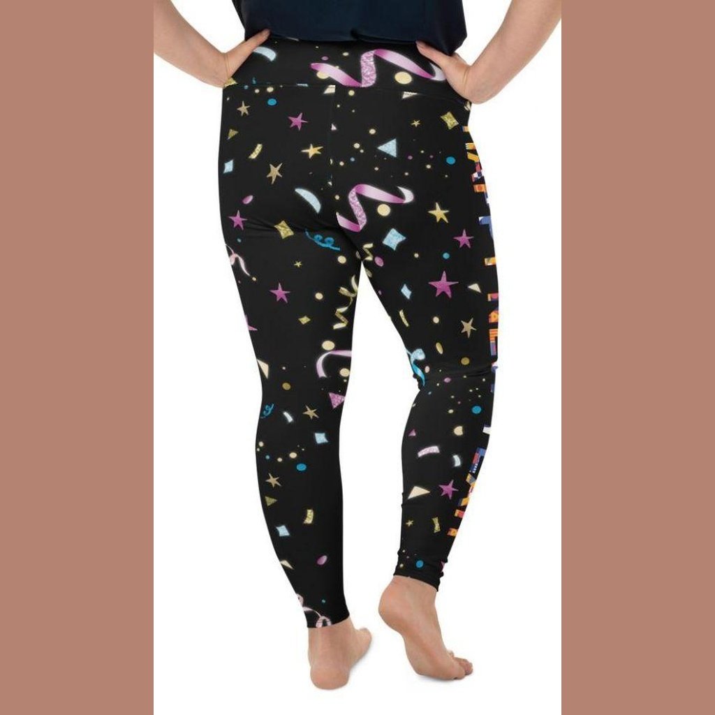 Happy New Year Plus Size Leggings