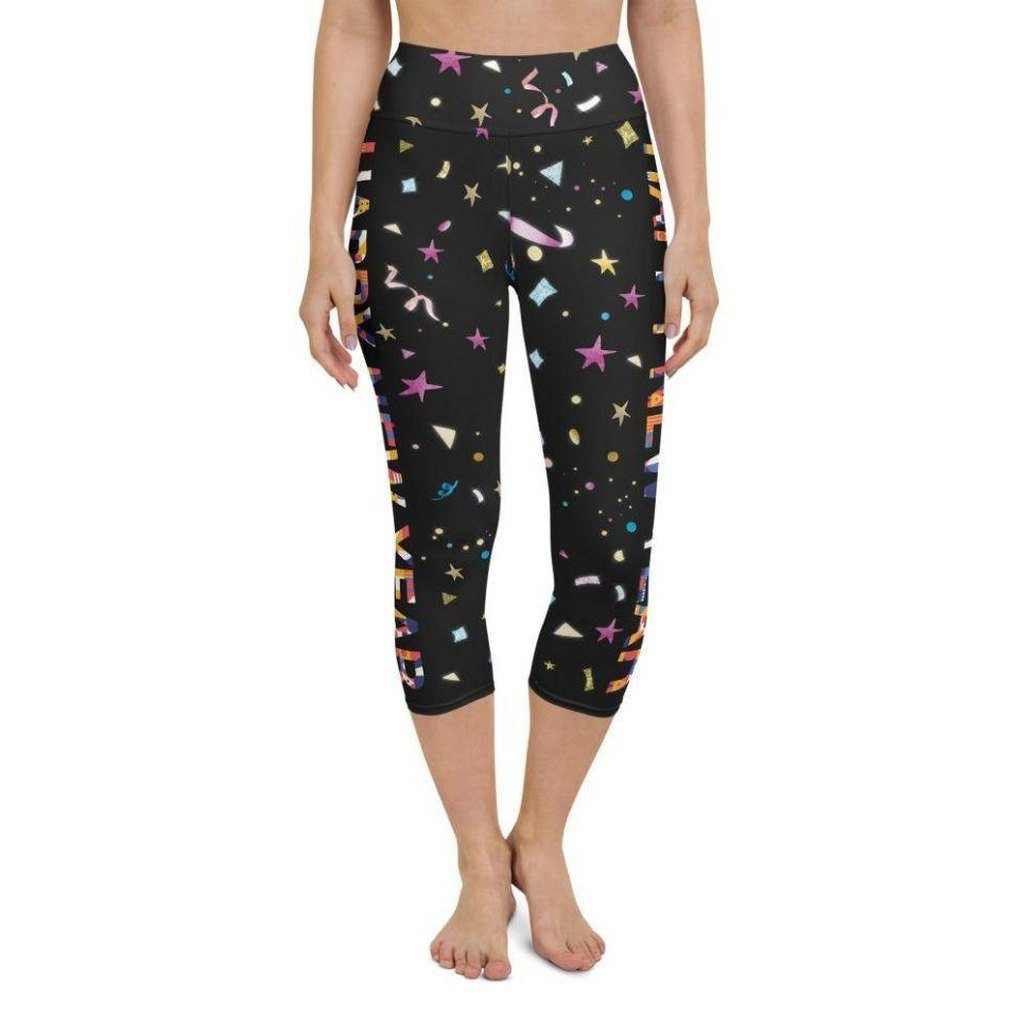 Happy New Year Yoga Capris