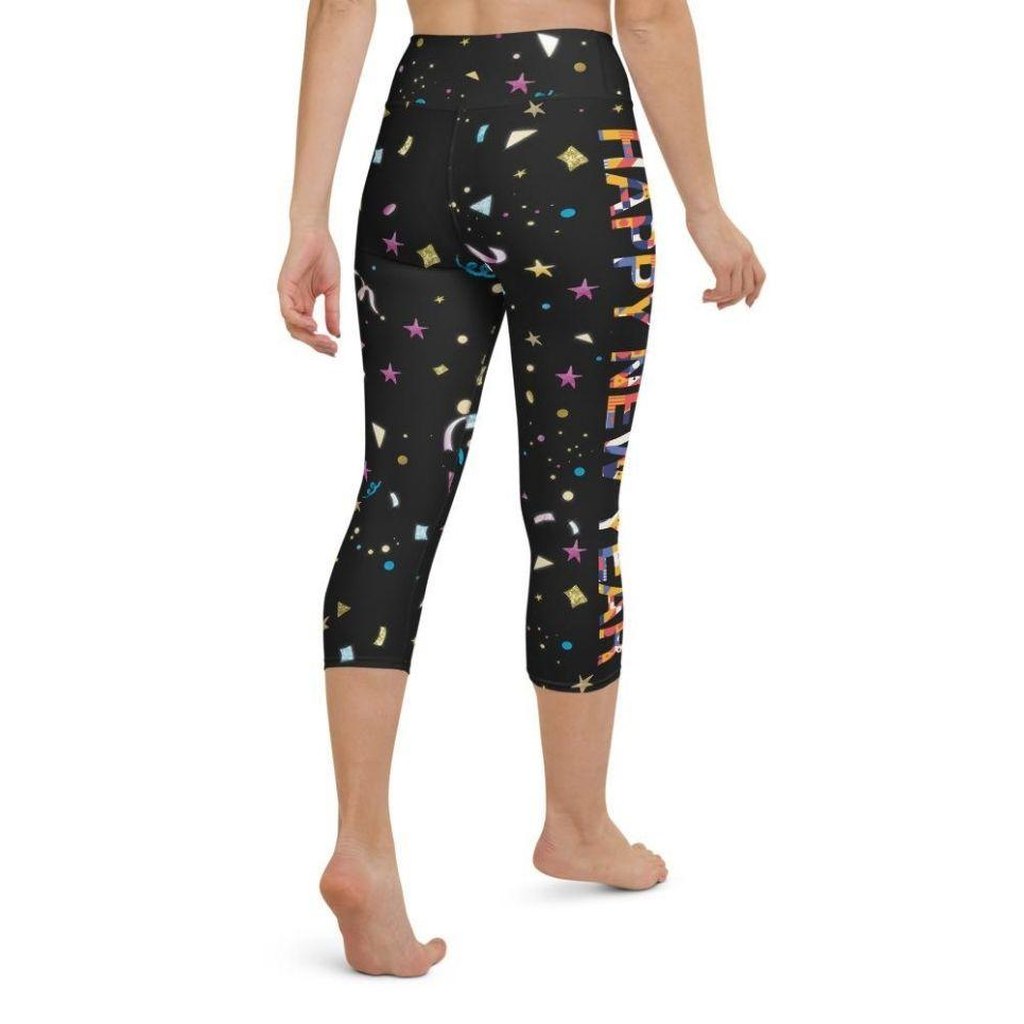Happy New Year Yoga Capris