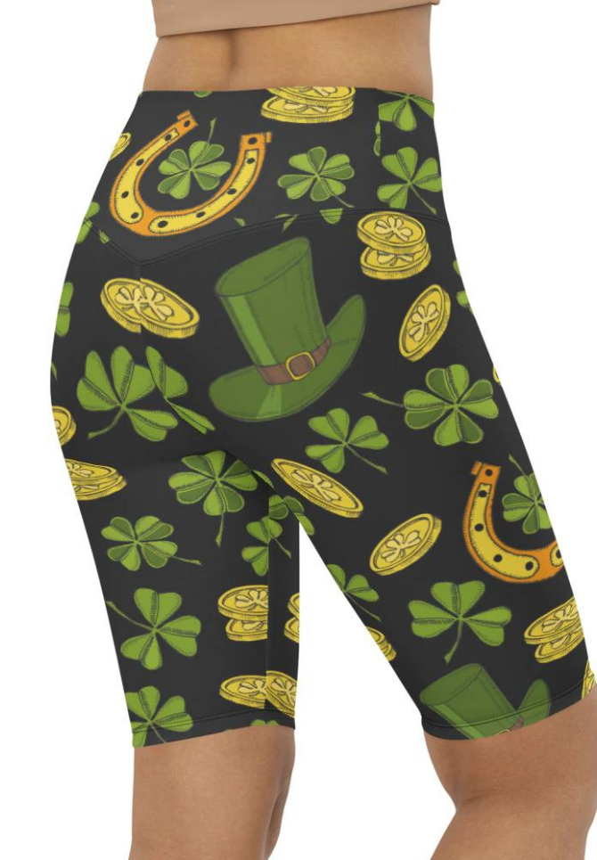 Happy St. Patrick's Biker Shorts