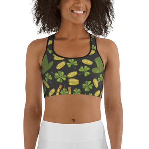 Happy St. Patrick's Sports bra