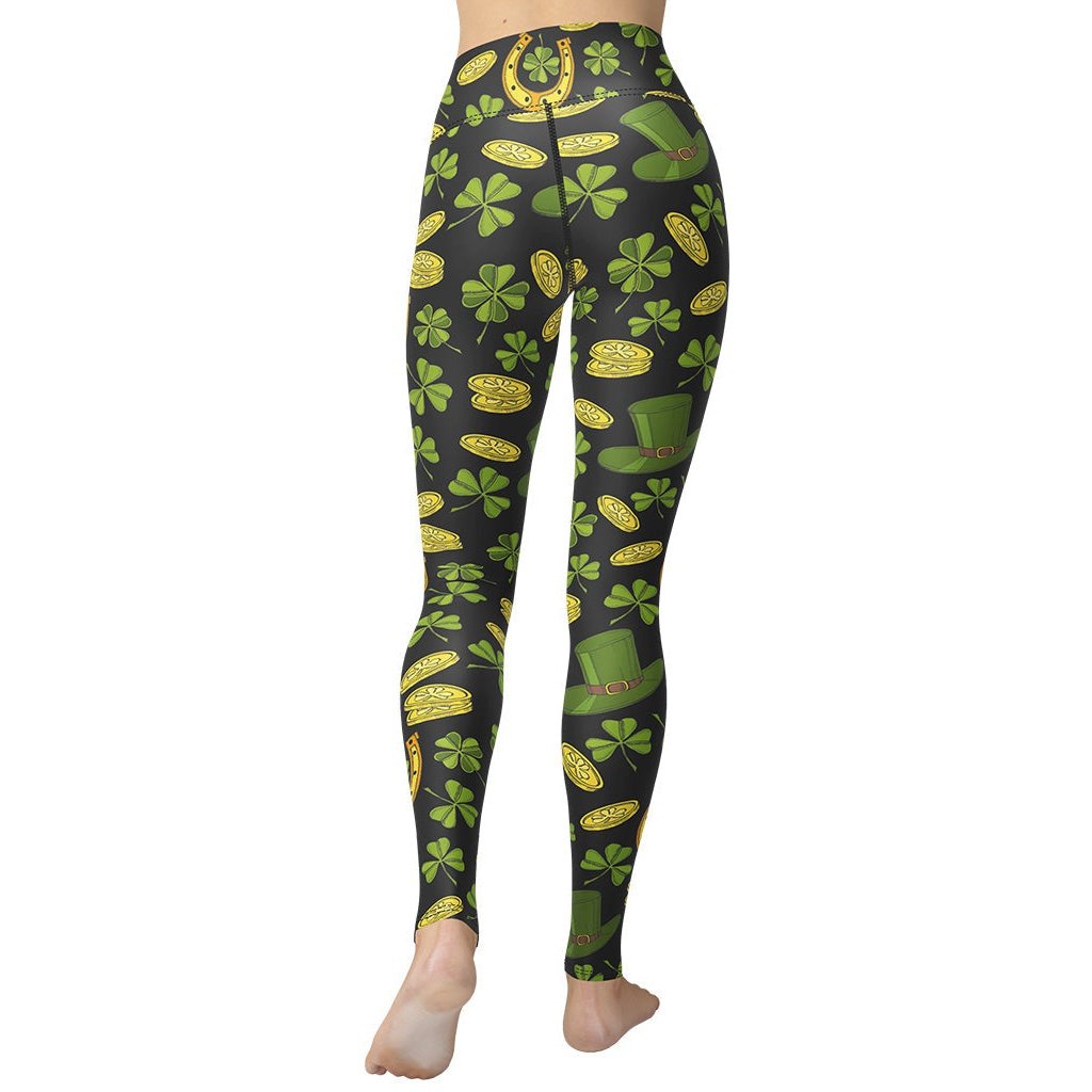 Happy St. Patrick's Yoga Leggings