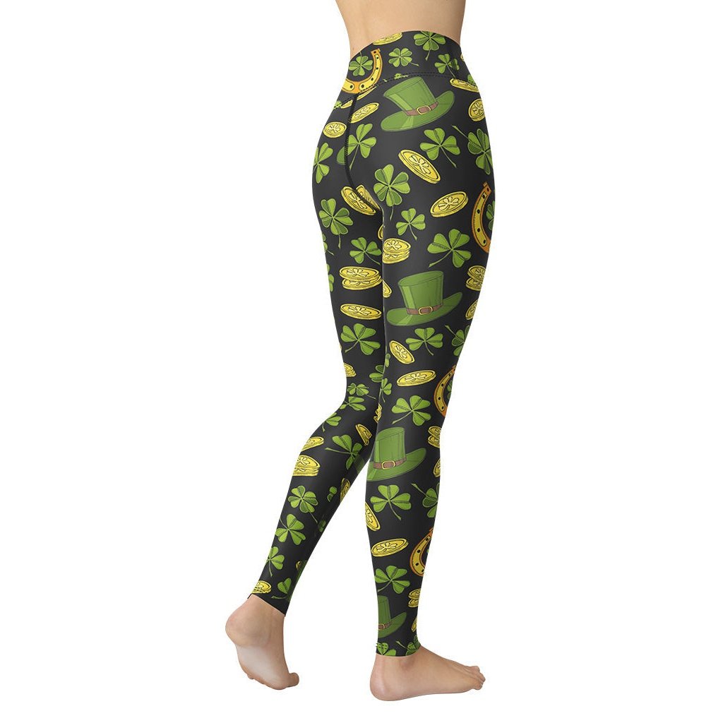 Happy St. Patrick's Yoga Leggings