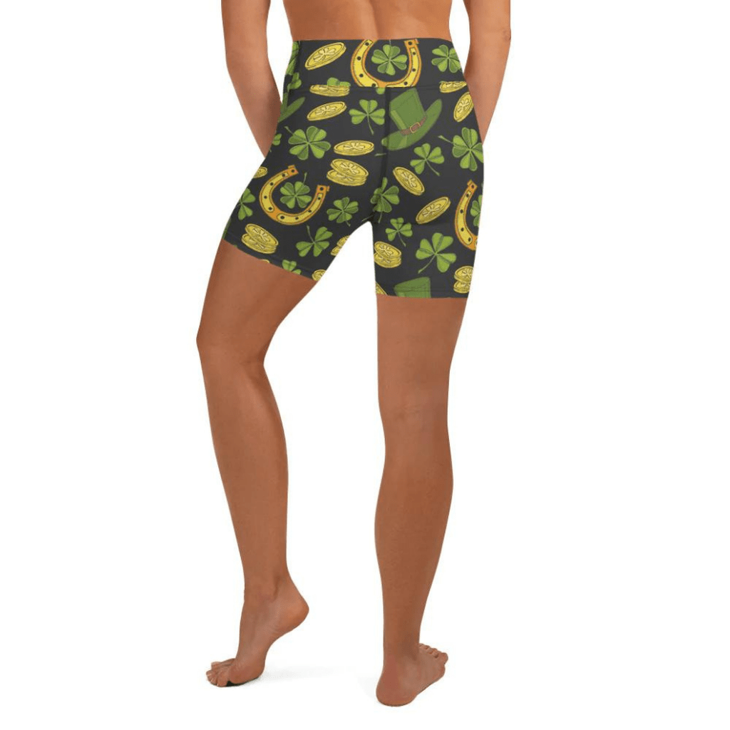 Happy St. Patrick's Yoga Shorts