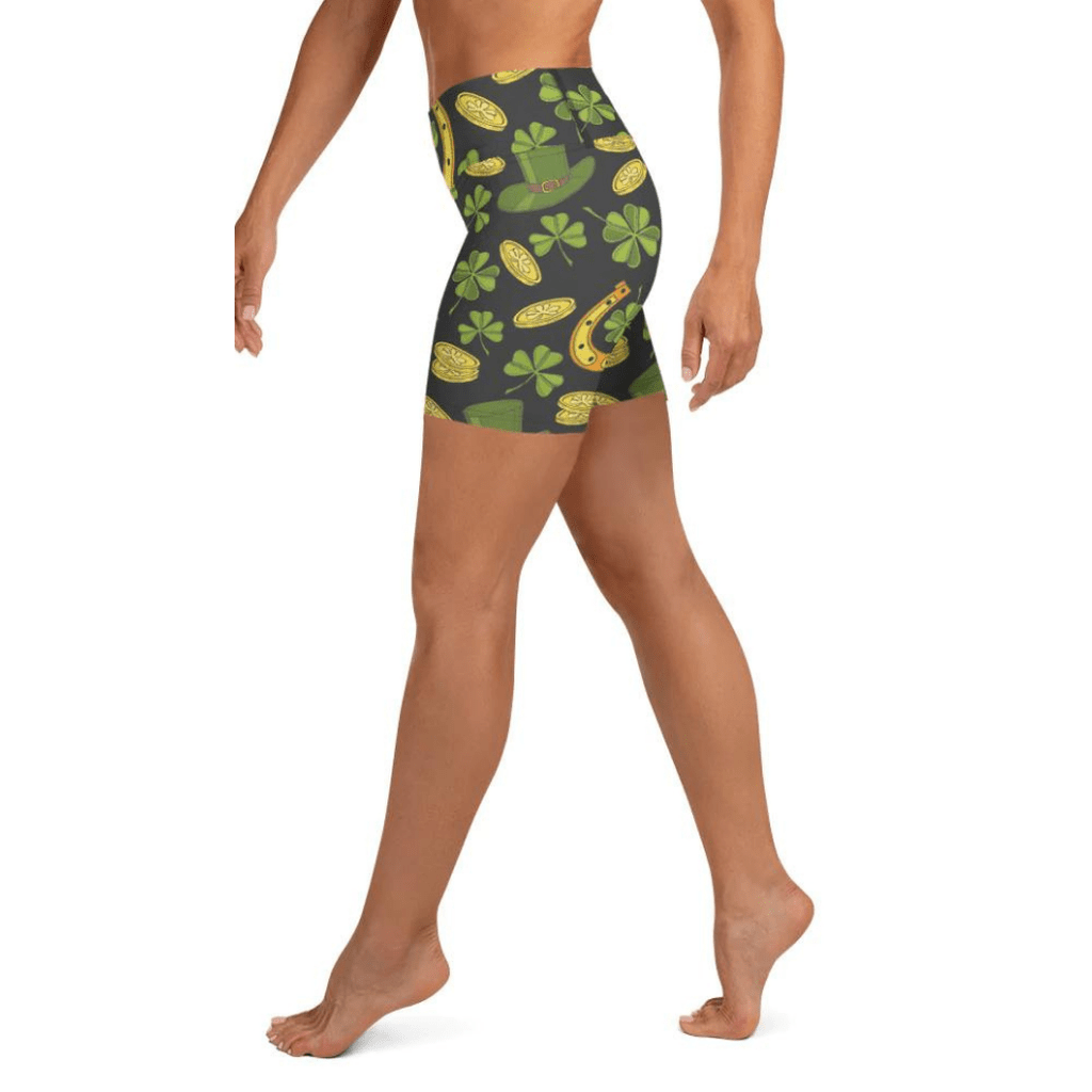 Happy St. Patrick's Yoga Shorts