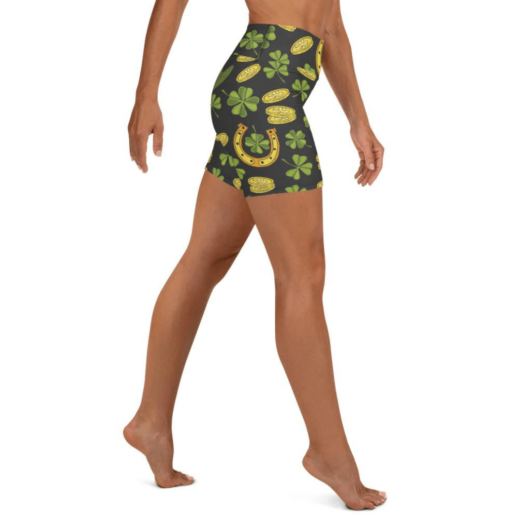 Happy St. Patrick's Yoga Shorts