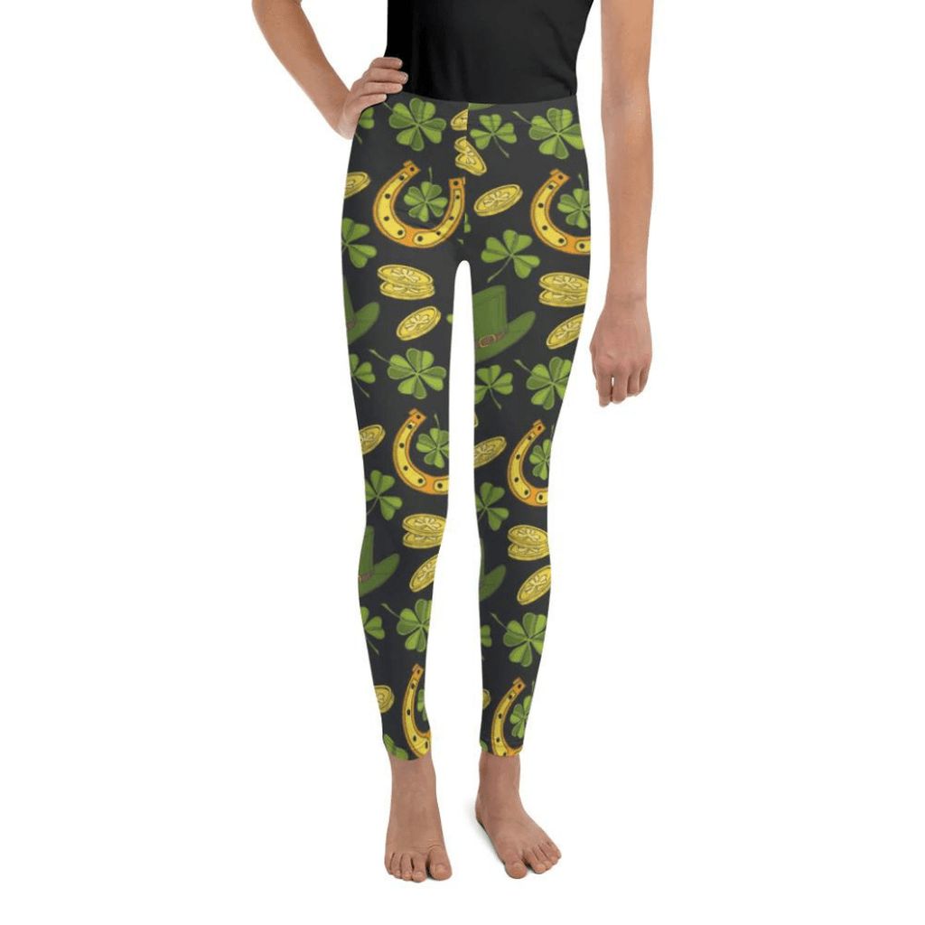 Happy St. Patrick's Youth Leggings