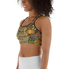 Happy Thanksgiving Sports Bra